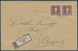 Kragujevac  1918, "K.u.K.ETAPPENPOSTAMT KRAGUJEVAC/b/23.III.18" auf ...