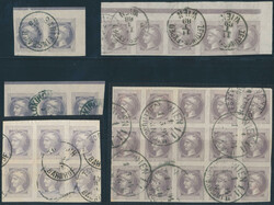 Lot Zeitungsmarken 1867  Zeitungsmarke 1867: 5 Einheiten im feinen ...