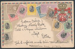 AK Serbien  Ansichtskarte Serbien, Briefmarken, gelaufen
