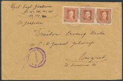 Obrenovac  1918, "K.u.K.ETAPPENPOSTAMT OBRENOVAC/6.IV.18" auf Brief ...