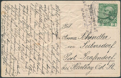 Jesus im Wappen  Jesus im Wappen mit Schwert und Krone, Prägekarte, ...