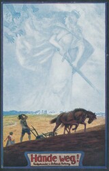 Hände weg  Künstler-AK Reichskanzler von Bethmann Hollweg, Hände ...