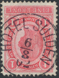 Hotel Sulden"HOTEL SULDEN 6/8/02" auf 1 Gulden dunkelrotkarmin. ANK ...