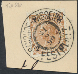 St. Pankraz"ST. PANKRAZ IN ULTEN 21/8/0." auf 5 Heller a. Briefstück ...