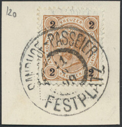 Sandhof"SANDHOF-PASSEIER FESTPLATZ 21/9/99" (Klein 6310a, 120 P.) auf ...