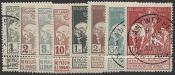 Mi 81-88 I  1910, Weltausstellung: kpl. Satz gestempelt. Michel 81-88 ...