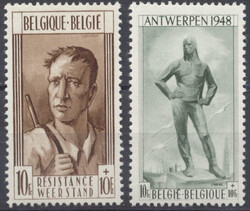 Mi 828-829  1948, Denkmäler: kpl. Satz postfrisch. Michel 828-829