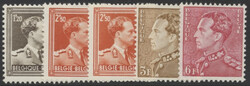 Mi 898-901 mit 898A+B  1951/56, Freimarken: kpl. Satz, dabei 2.50 Fr ...