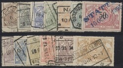 Eisenbahnpaket, Mi 15-27  1895/97, Eisenbahnpaketmarke, kpl. Satz ...