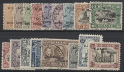 Rheinland, Mi 1-17  1919/21, Belgische Militärpost im Rheinland: ...
