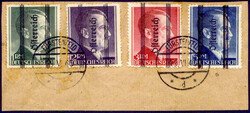 674-694  1945 Grazer Aushilfsausgabe, kompletter Satz (23 Werte) auf ...