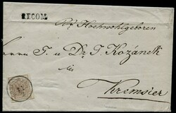 Koritschan  2 Stück 6 Kreuzer rosabraun, MP Type III vorder- bzw. ...