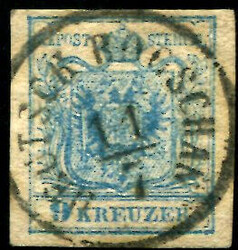 Deutsch Bogschan  "DEUTSCH BOGSCHAN 11/7", Müller 502a (20 P.). ANK 5