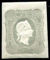 23, grau  (1 Kr.) grau, postfrisches Oberrandstück in ...