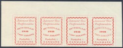 Lagerpost Tarp  1946, LAGERPOST TARP: kompletter Viererstreifen ...
