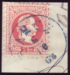 Barcs  "BARCS 6/10/63" in blau (Gudlin 400 P.) auf Briefstück. ANK ...