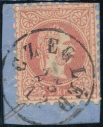 Czegled  "CZEGLED 23/12" (Gudlin 40 P.) auf Briefstück. ANK 37 I