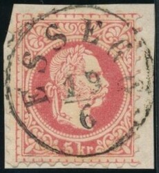 Esseg  "ESSEG 19/6" (Gudlin 100 P.) auf Briefstück. ANK 37 I