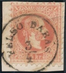 Felsö Dabas  "FELSÖ DABAS 3/4" (Gudlin 300 P.) auf Briefstück, Bug ...