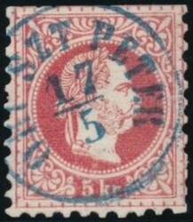 Öri Szt. Peter  "Öri Szt. Peter 17/5" in blau (Gudlin 800 P.), oben ...