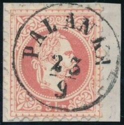 Palanka  "PALANKA 23/9" (Gudlin 60 P.) auf Briefstück. ANK 37 I