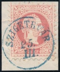 Szigethvaar  "SZIGETHVAR 25/III." in blau (Gudlin 200 P.) auf ...