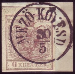 Mezö Kövesd  "MEZÖ-KÖVESD 30/5" auf Briefstück, Müller 1679b ...