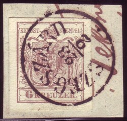 Szegeszard  "SZEGSZARD 23/2" auf Briefstück, Müller 2803b (12 P.). ...