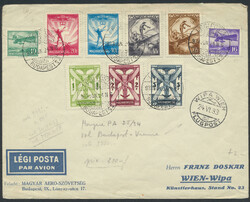Budapest  1933, Flugpostbrief von Budapest vom 24.6.1933 nach ...