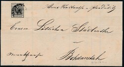 Pardubitz1853, "PARDUBITZ 22/7" (Müller 2077b) a. 2 Kreuzer schwarz, ...