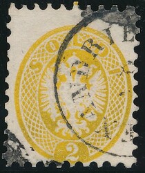 Alexandrien  2 Soldi gelb, BZ 9 1/2 mit Teilstempel "ALEXANDRIE(N) 18 ...