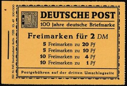 Mi MH 1  1949, Berlin: kpl. Markenheftchen Mi-Nr. 1, postfrisch