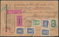 Wertbrief1932, Wertbrief (Reko-Express) von Kaunas mit 325 ...