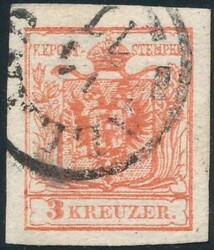 Alland  "ALLAND 14/11" (Müller 29a, 100 P.) auf Restbriefstück. ANK ...