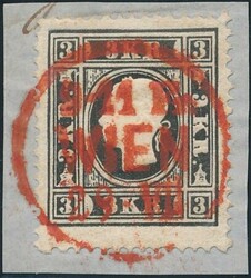 Wien  "9-11 Fr / WIEN / 29. VII" in rot (Müller 3214w, 96 P.) auf ...