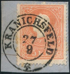 Kranichsfeld  "KRANICHSFELD 27/9" (Müller 1373a, 8 P.) auf ...