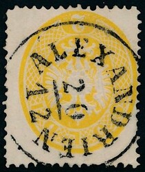 Alexandrien  2 Soldi gelb, BZ 14 mit EK-Stempel "ALEXANDRIEN 20/12", ...