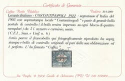 Uffici in Turchia, Constantinopoli  1922, Constantinopoli: Segnatasse ...