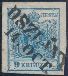Oszlany  "OSLÁNY / 14. OCT." (Müller 2051a, 60 P.) auf 9 Kreuzer, ...