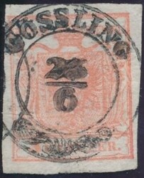 Gössling  "GÖSSLING 25/6" (Müller 826a, 25 P.) auf 3 Kreuzer, ...