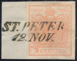 St. Peter  "ST. PETER / 12. NOV." (Müller 2489a, 25 P.) auf 3 ...