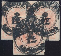 Horodenka  "HORODENKA 9/12" (Müller 10ß39a, 3x 40 P.) auf 3 Stück ...