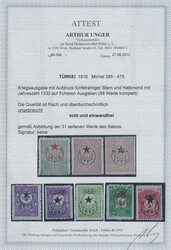 Mi 388-4751916, Kriegsausgabe mit Aufdruck fünfstrahliger Stern und ...