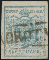 Korotnok  "KOROTN(OK)" (Müller 1342a, 800 Punkte) auf 9 Kreuzer HP ...
