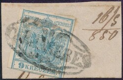 Caransebes  "CARANSEBES" (Müller 389a, 200 P.) auf 9 Kreuzer HP Type ...