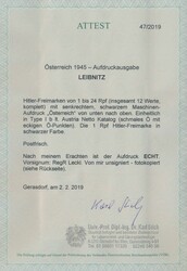 Lokalausgabe Leibnitz1945, LEIBNITZ, kompletter Satz (12 Werte) ...