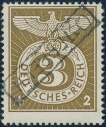Lokalausgabe Senftenberg1945, SENFTENBERG: 3+2 Rpf Sonderpostmarke ...