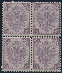 25 Kreuzer, LZ 11 1/2  25 Kreuzer violett, Steindruck, Linienzähnung ...