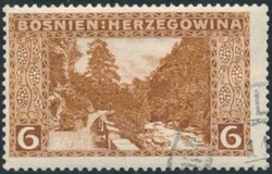 33 H  1906, 6 Heller rötlichbraun in KZ 13 1/2. ANK 33 H