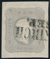 23, grau  (1 Kr.) grau, besonders breitrandiges Prachtstück, Befund ...